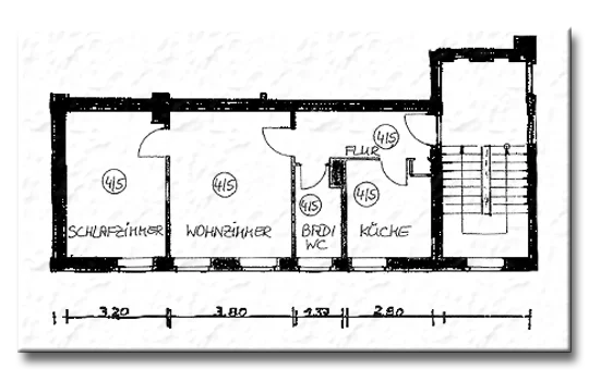 Grundriss der Ferienwohnung Köhler